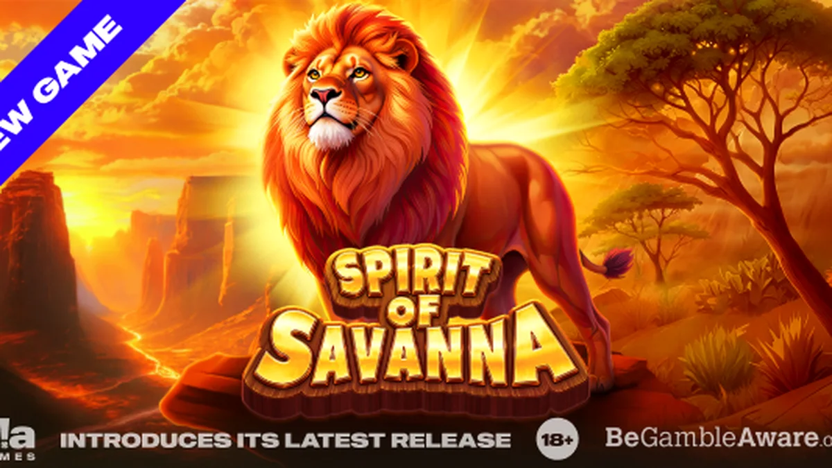 Pemandangan sabana yang indah di slot Spirit of Savanna