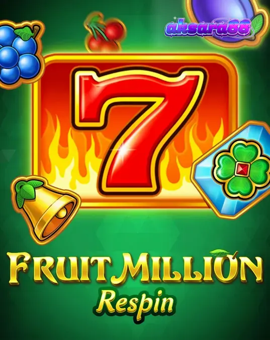 Tampilan visual slot Fruit Million Respin dengan simbol buah klasik